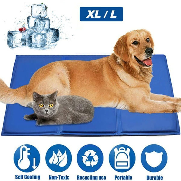 Cooling Gel Pad Pillow Pet Self Cool Mat Laptop Cushion Yoga Dog Cat Bed Soft UK